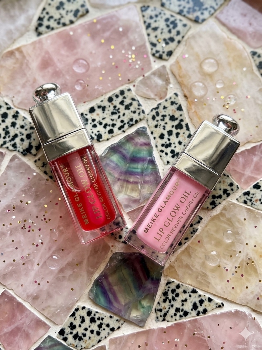 Meike Glamour Lip Glow Oil – Pink & Red Shades